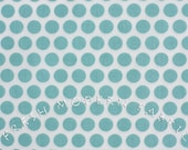 Fat Quarter Dots in Aqua Blue, Mod Basics, Birch Fabrics, 100% Certified Organic Cotton