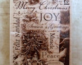Christmas Collage Rubber Stamp by Inkadinkado-SALE