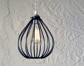 ONION cage pendant lamp    Hang or rest on your floor and enjoy the Edison bulb warmth