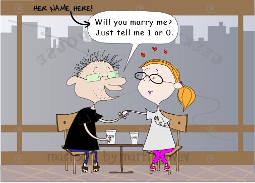 The geeky marriage proposal 5x7 greeting card