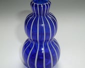 Small Bud Vase - Blue White Stripe : DISASTER RELIEF