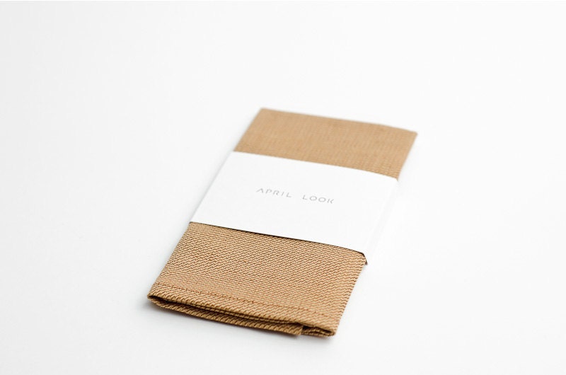 Gold men's pocket square