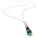 Gemstone Necklace Pearl Turquoise Coral Lapis Sterling Silver Jewelry Natural Gemstone Jewellery Chain Pendant N-326 327 328 329