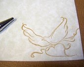 Stationery Set - The Wings of Love - Letter Writing - Stationary - Vintage 30 Parchment Sheets - 30 Envelopes