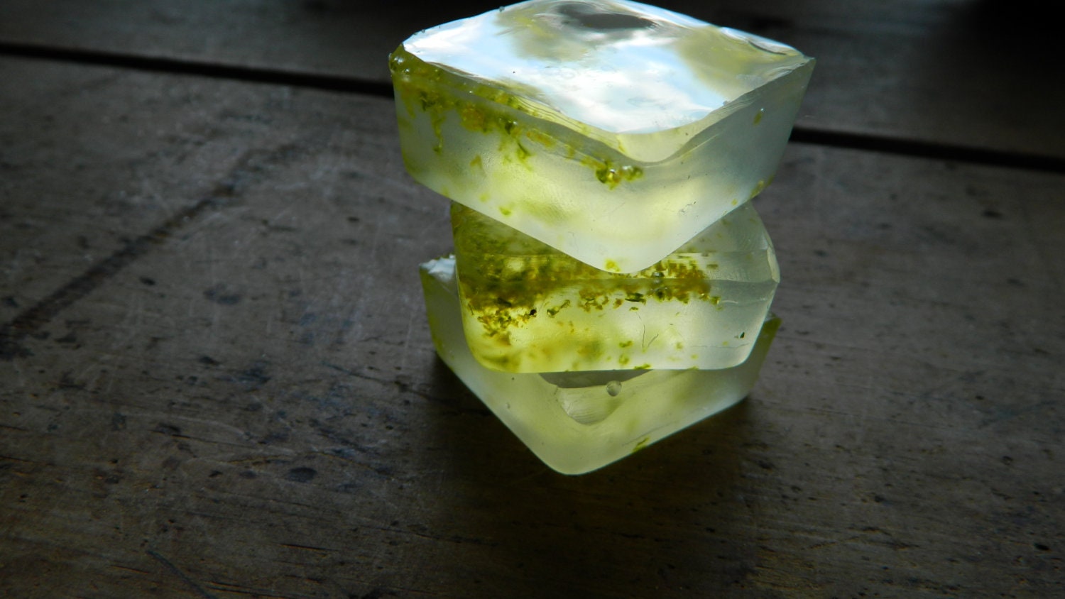 Soap favors - Lemon Lime - Moisturizing glycerine soap - Unscented - Set of 6 glycerine wafers