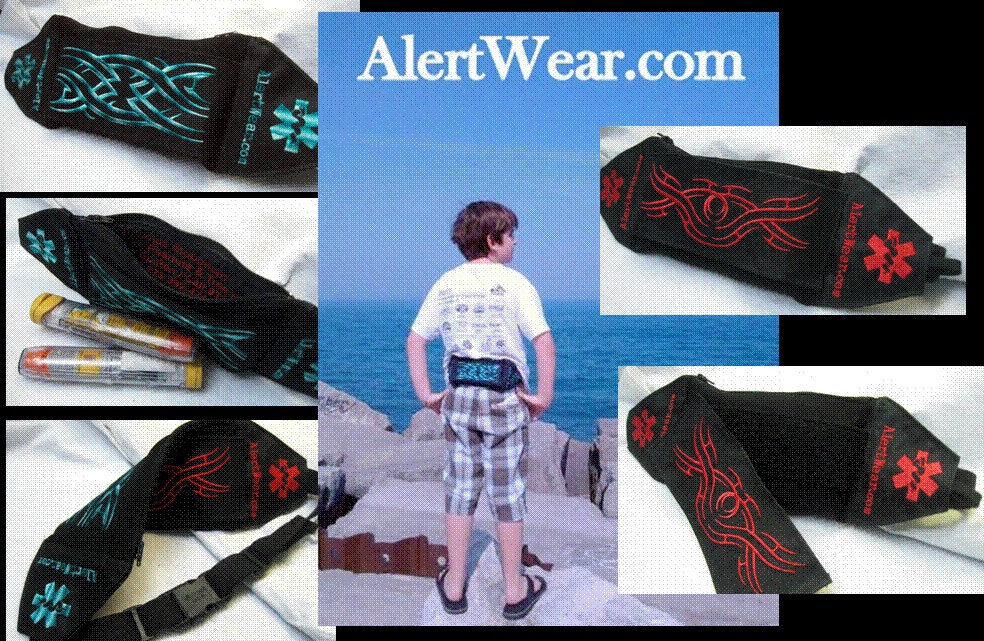 Custom Epi-Pen  Fanny Pack / Case with Interchangable Designs