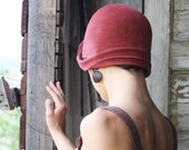Cloche 1920s -Style in Antique Rose- Made to Order