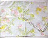 Vintage Sweetpea Garden Standard Pillowcase SET (2) PAIR