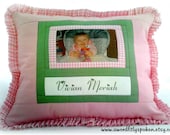 Grandmother's Brag Pillow Made to Order Baby Memory Pillow, Grandchildren Quilts Handmade in the USA