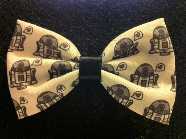 R2D2 Themed Fabric Hair Bow (Sneak Preview)