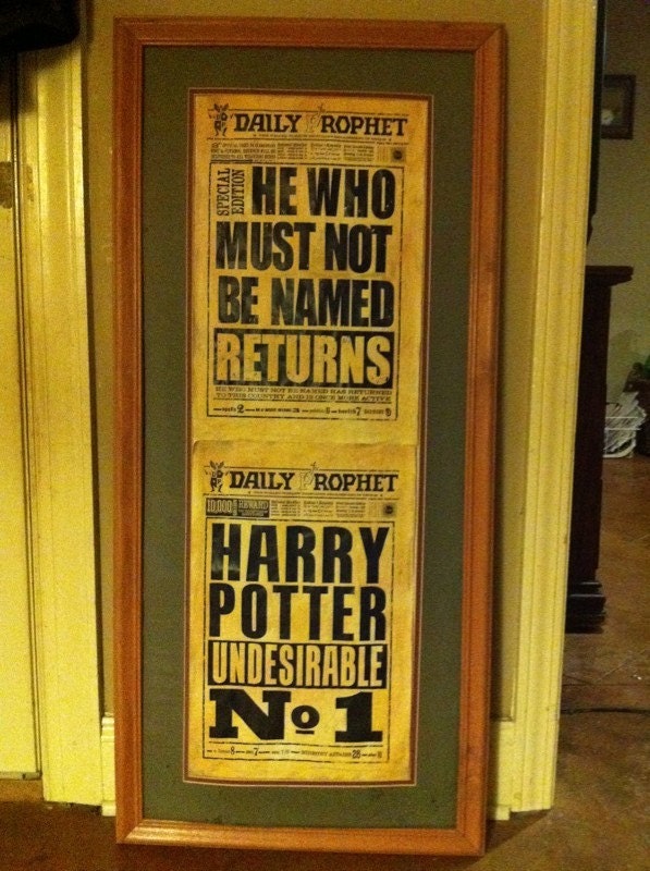 Aged by hand ,, Harry Potter Daily Prophet  ,,,Get ur Paper ,,,Daily Prophet