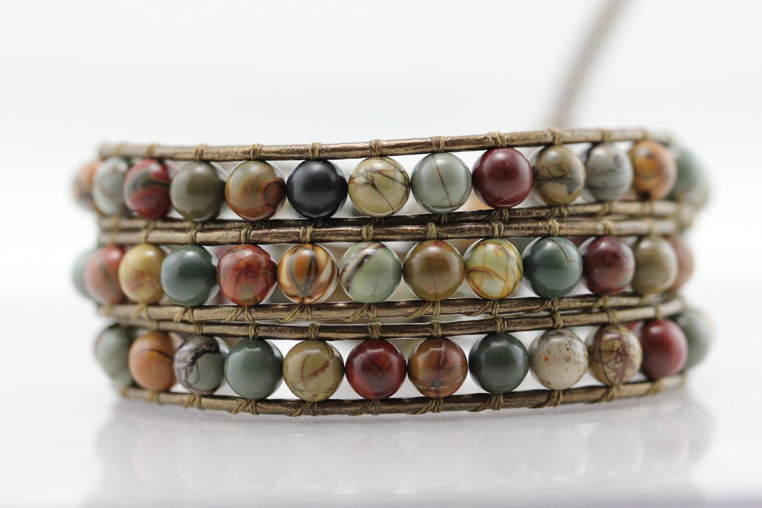 Southwestern Leather Wrap Bracelet - Chan Luu Style