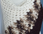Neutral Triangle Shawl / Wrap - FREE Shipping