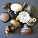 instant collection of 9 vintage door knobs glass brass porcelain  from Elizabeth Rosen