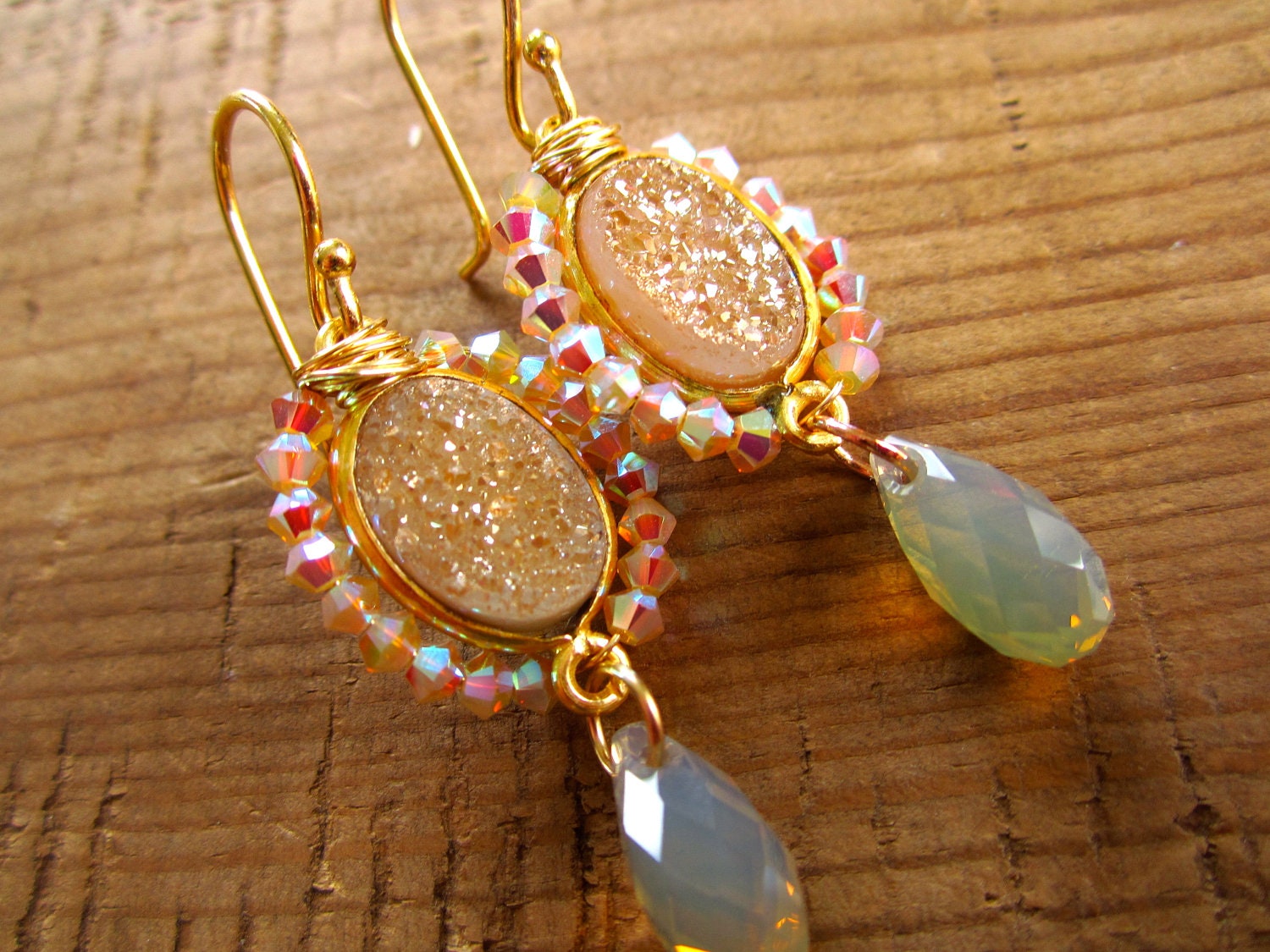 Wire Wrapped Druzy