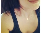 Dainty 14K Gold Filled Initial Necklace - Customize with Initial - Any time Necklace