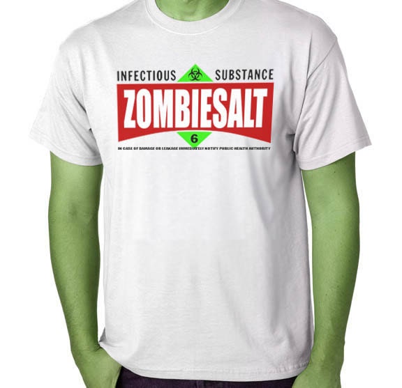ZOMBIE- Zombie Salt Mens T-shirt    Sizes S  M  L  XL  XXL