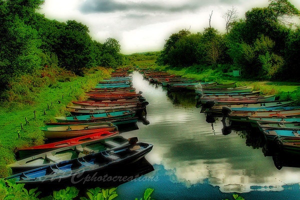 Ireland Photography, Landscape, Irish - Red, Blue, Green - Art, Wall Art, photo