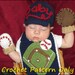 Baseball Crochet Newborn Outfit - Baseball Cap (Hat), Mitts (Mittens), Bib - Crochet Pattern