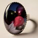Balloons in the Sky Glass Ring - Choose Brushed Silver or Brass