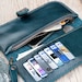 MTeal wallet with zip and wristlet strap