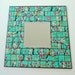 Green Tea Recycled Can Mosaic Tile Mirror - Mint