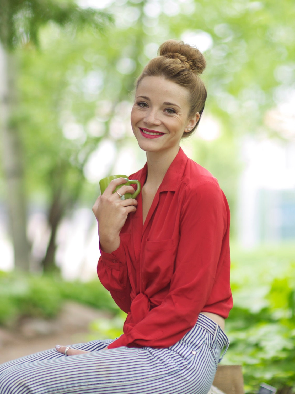 Beautiful Red Blouse