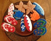 Summertime beach cookies
