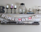 Bride To Be Banner - Decoration for Bridal Shower - Bachelorette Party - Photo Prop - Custom Colors