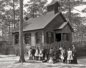 African American School - Old Photo (8x10)