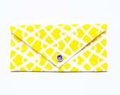 Handmade Yellow Pattern Clutch