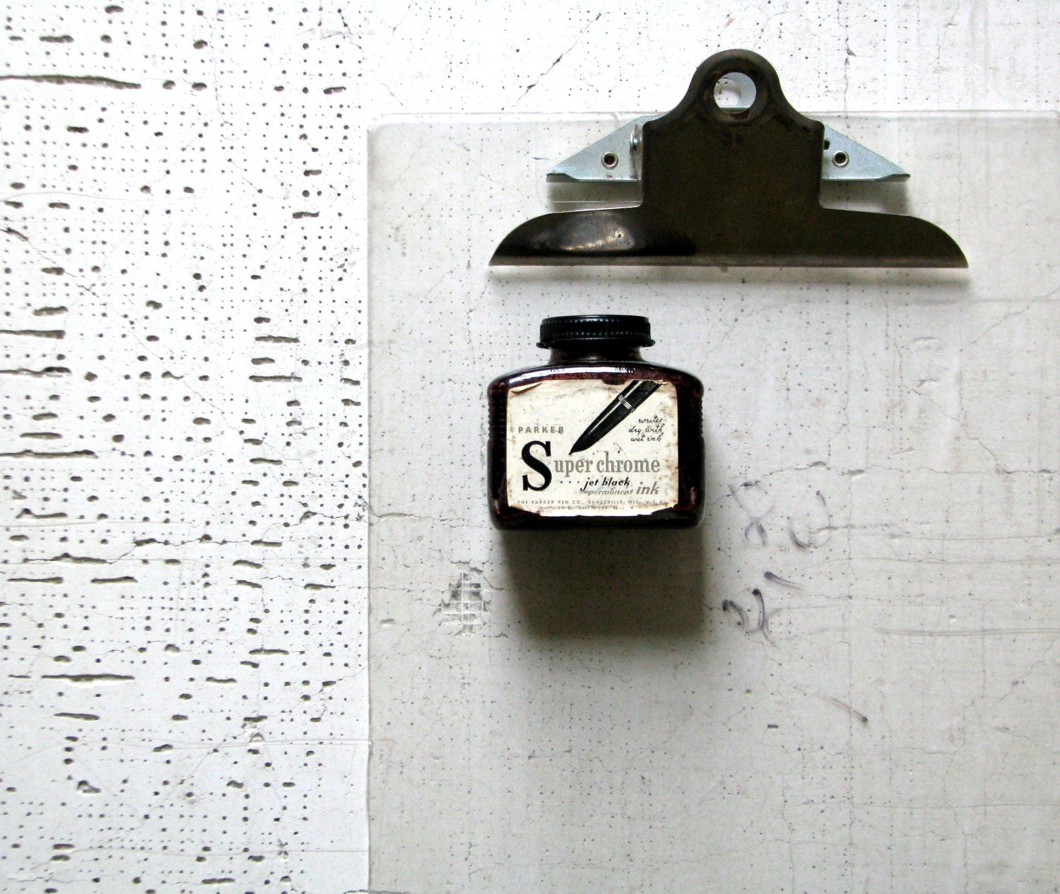 ink bottle - urban farmhouse home or office decor