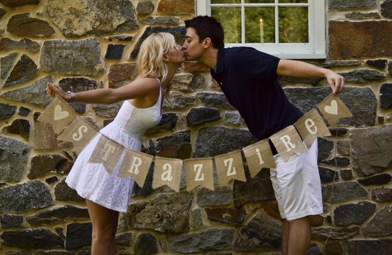 LAST NAME Burlap Bunting, Banner, Photo Prop, Wedding Decor