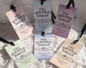 The Bride Rules Bachelorette Personalized Wishing Tree Tags Wedding Bridal Shower Bachelorette Party Birthday Customized Name Colors 042