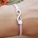 Infinity bracelet- Karma bracelet- Adjustable pink string bracelet-Infinity karma bracelet