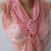 Georgeus Scarf Elegance Scarf Feminine Scarf /Shawl...Pink scarf