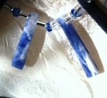 Sweet Sparkling Sodalite Fan Necklace Dagger Cleopatra Collar
