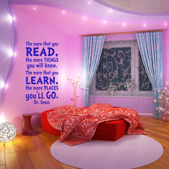 Kids Wall Art Dr. Seuss Quote Wall Decal