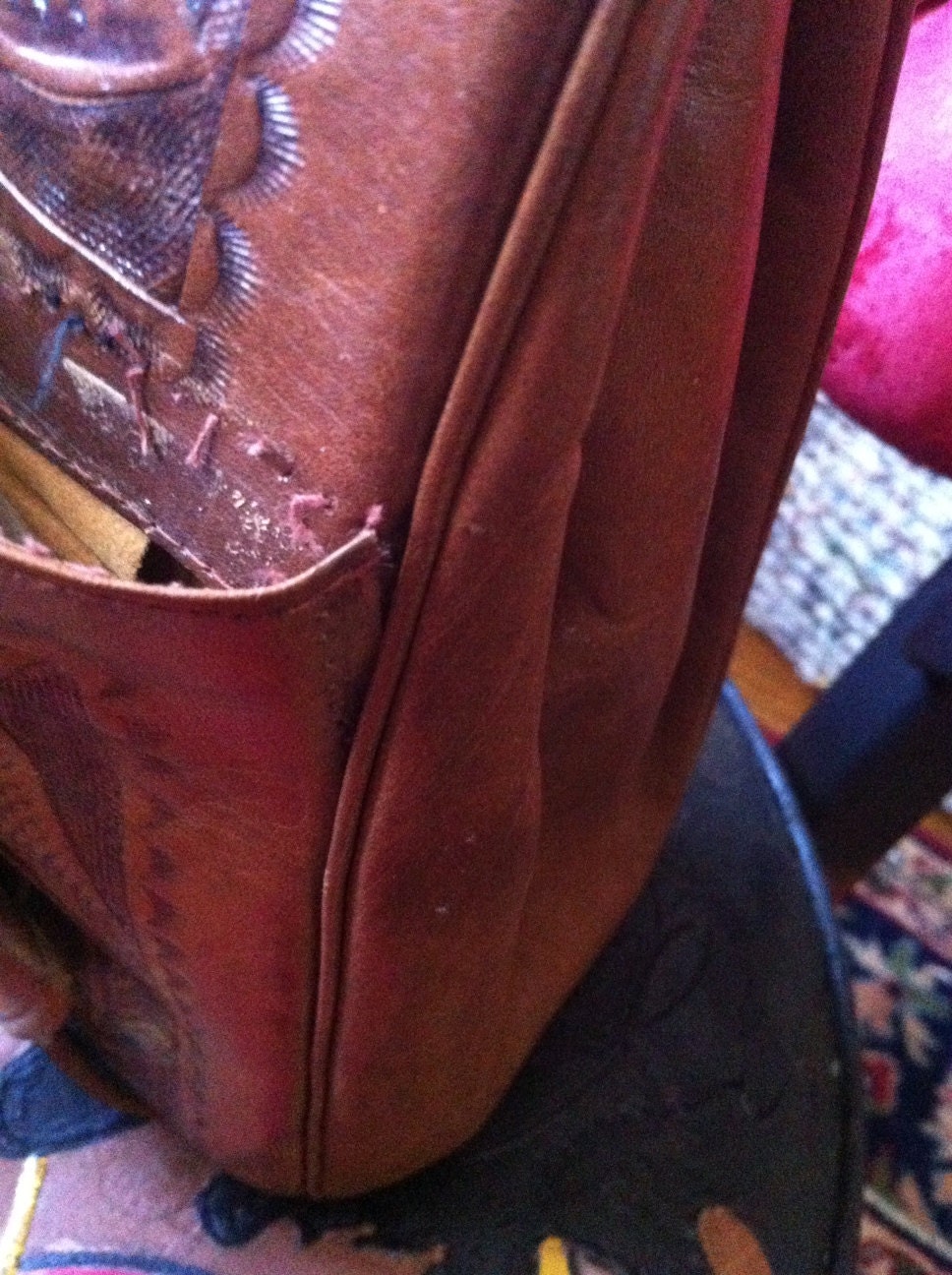 Beautiful Tooled Leather Bag