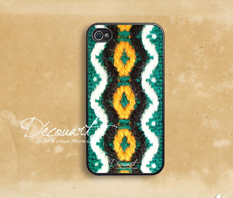 iPhone 5 case, Unique iPhone 4 case, iPhone 4s case, case for iPhone 4, colorful crochet pattern B168