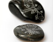 Hand Painted Stone - drawings on wedding theme. Made to order