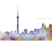 Toronto Skyline Galaxy Universe Fine Art Print