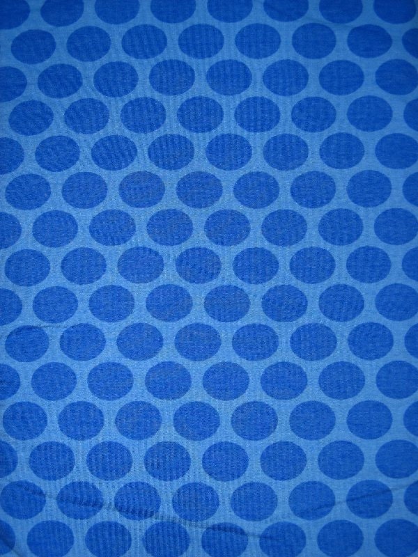 Blue dots - organic cotton jersey - 1 meter (about 1,1 yards)