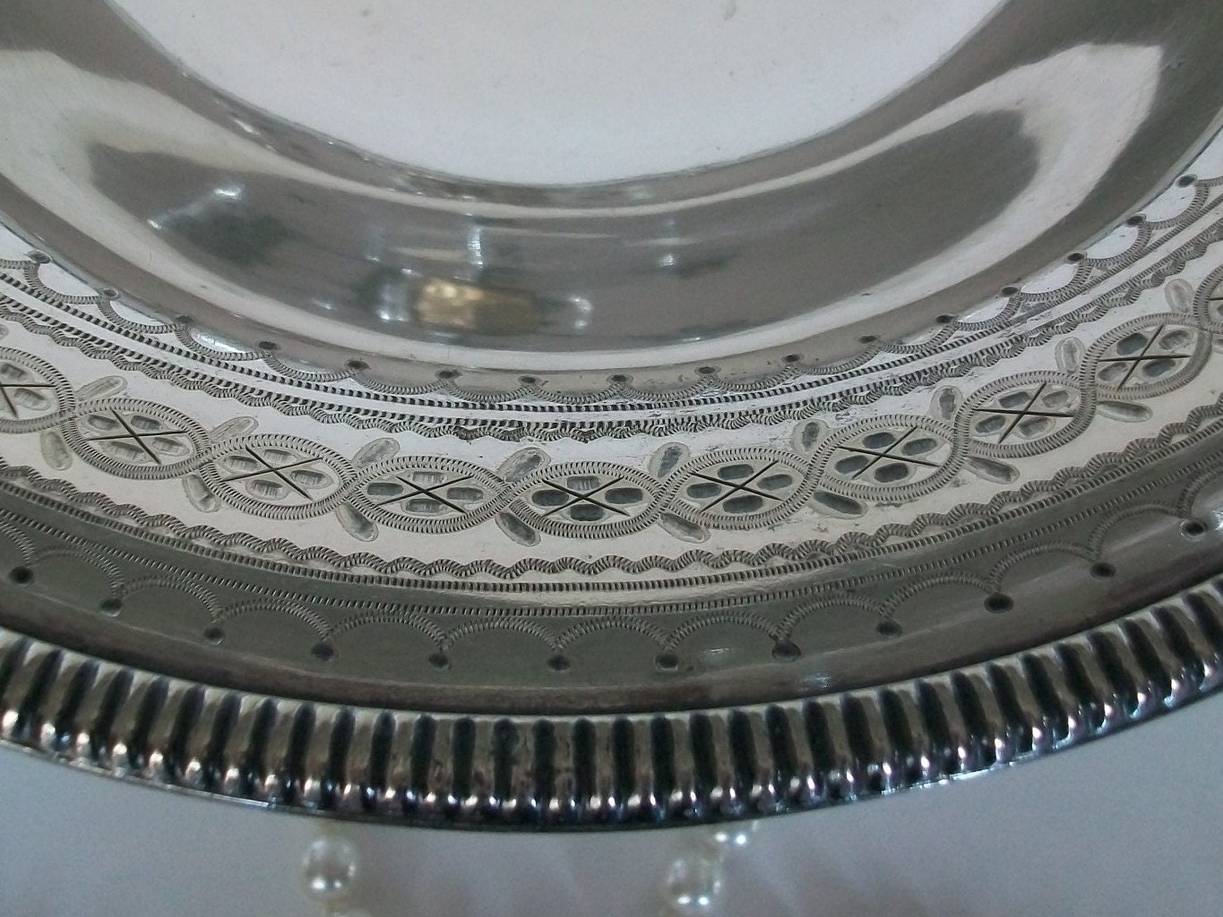 Antique Silverplate Bridal Basket Martin Hall c1850s