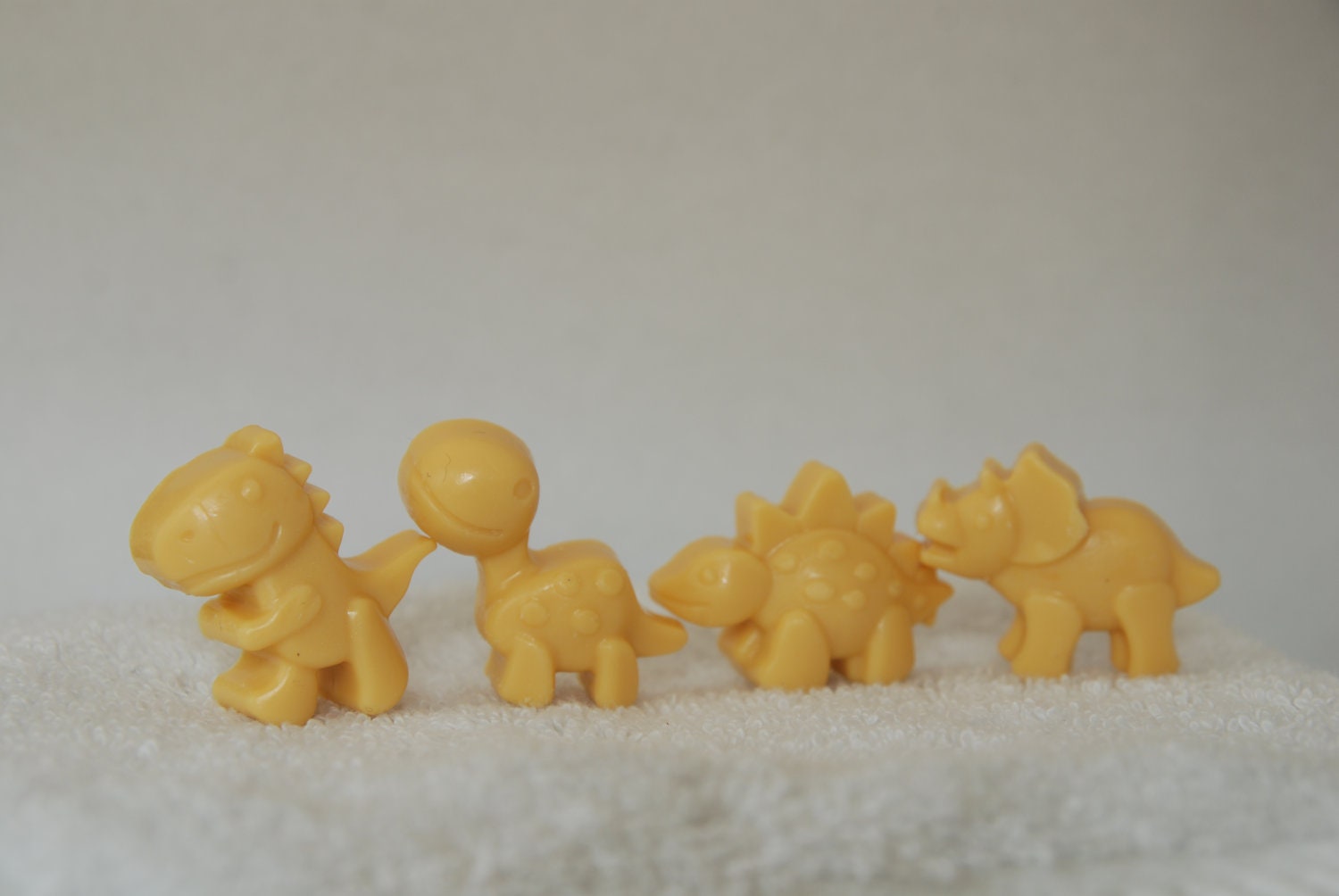 Organic Dinosaur Soaps - Kids' soaps for a dinosaur birthday party, gift, treat bags - Set of Four