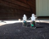 Jewel Beetle Wing Earrings
