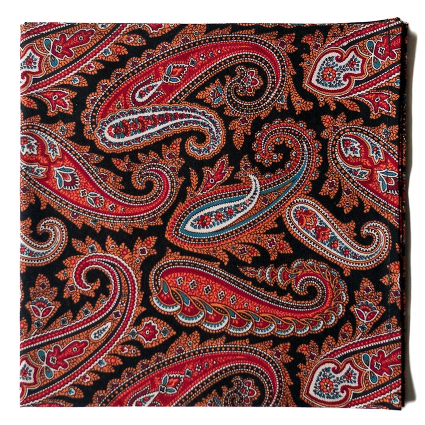 Bold Paisley Pocket Square