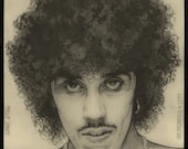 Fine Art Philip Lynott Portrait Signed and numbered Limited Edition Print 1979 23x16. Original Artwork, Pencil Drawing, Large Wall Art.