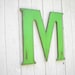 Shabby chic Letter M Large Wooden Wall Hanging Kids Room Nursery Wall Decor Initial Name