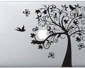 bird&tree---Macbook decal Macbook sticker Mac decal Mac sticker Vinyl Mac decal Macbook pro decal Macbook air decal ipad decal iphone decal